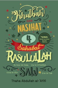 Image of KHUTBAH DAN NASIHAT 4 SAHABAT RASULULLAH WAS